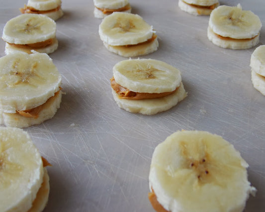 The Ultimate Snack: Freeze-Dried Banana Bites with Peanut Butter